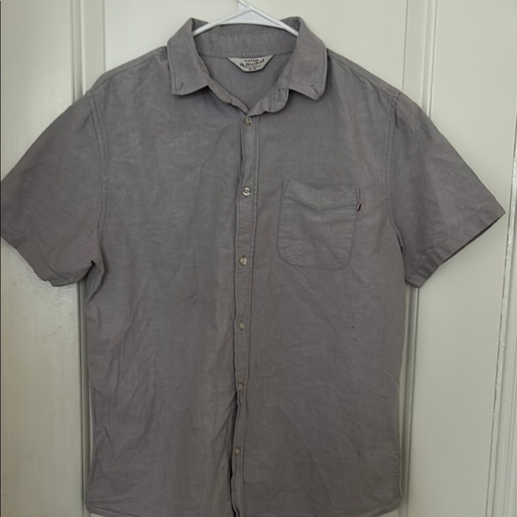 VINTAGE Re-mastered Light Gray Button-Up Shirt - Picture 3 of 4